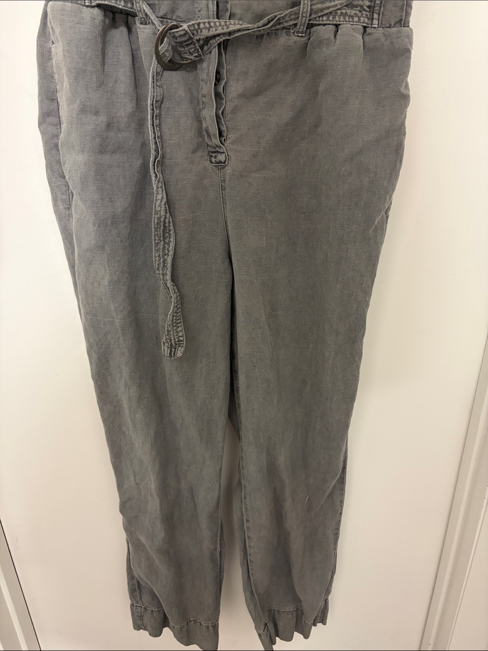 EUC - Nicole Miller New York size 14 washed charcoal grey jumpsuit. - Picture 5 of 7